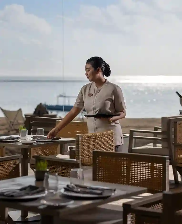 enjoy the experience eating at santai beach house nusa dua resort