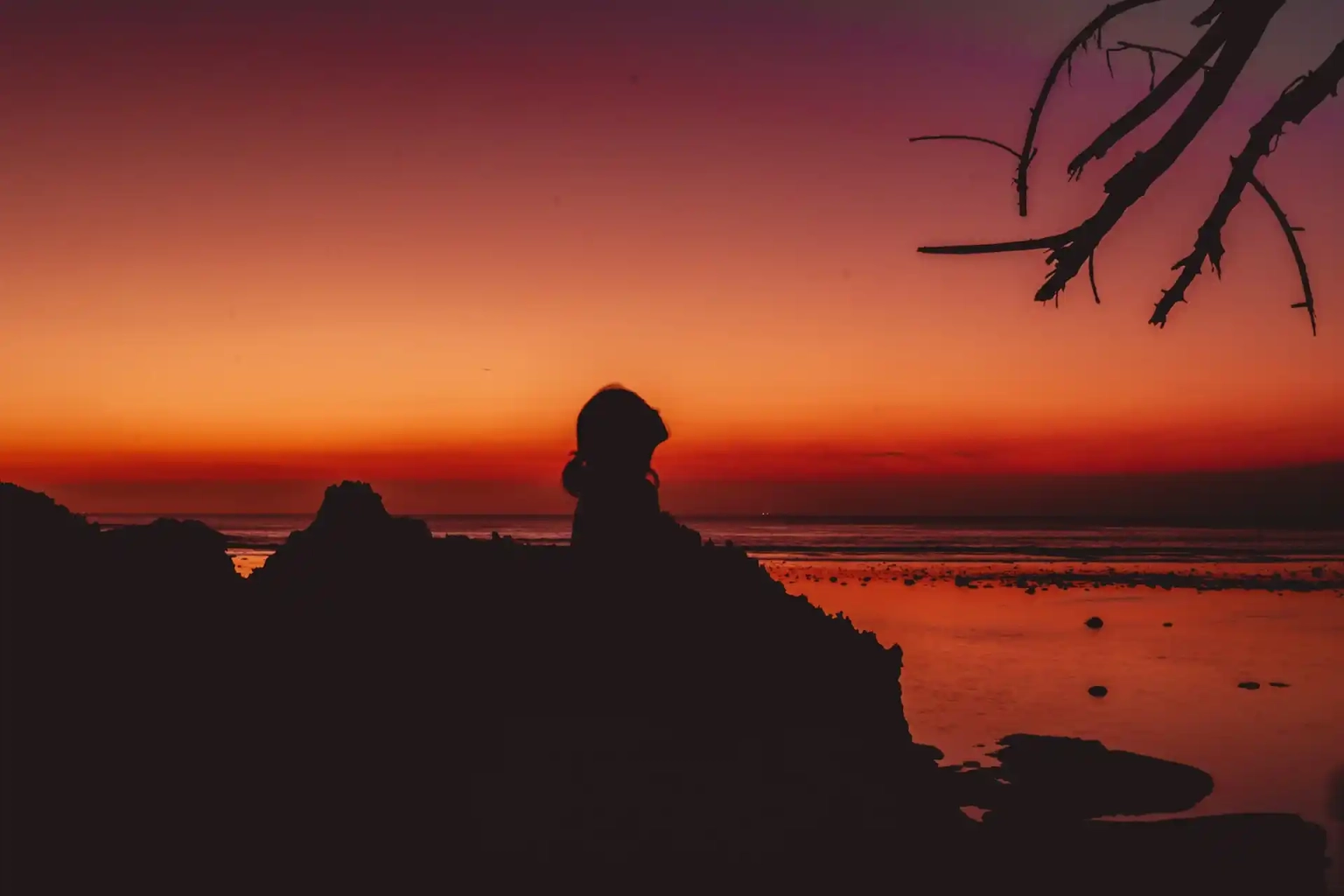 sunset at bingin beach bali